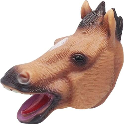 Animal Hand Puppet Parent-child Interactive Educational Toys Latex Toy Set