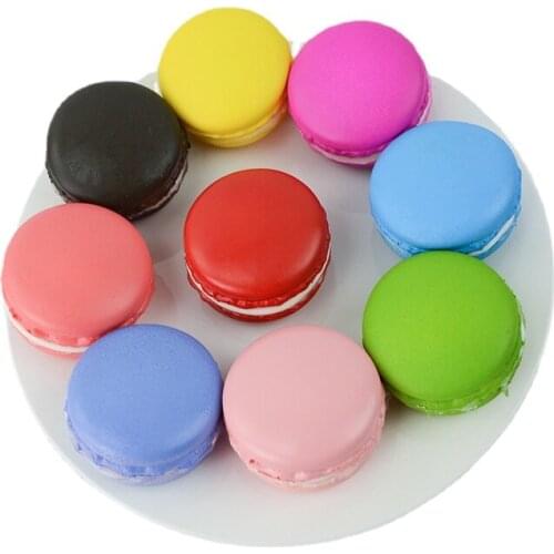 1PC Simulation Macaron Model Fake Cake Cream Snack Children Early Education Props Wedding Dessert Window Decoration Ornaments