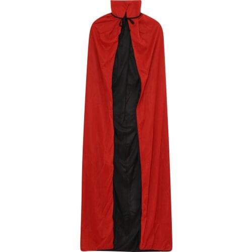2021 New Halloween Cloak Costume Double-sided Stand-up Collar/Hoodies Cape Cover Vampire Cosplay Fancy Dress Decoration
