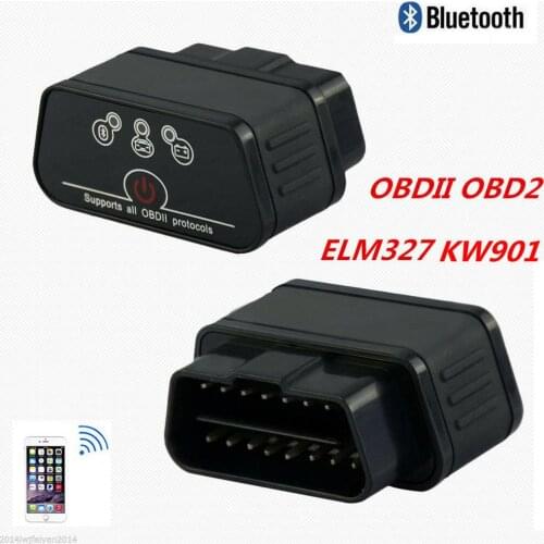 Newst KONNWEI KW901 Automotive ELM327 V1.5 Bluetooth OBD2 Scanner Car OBD 2 Reader Scan Diagnostic Tool iCar2 Auto
