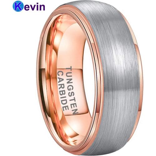 Tungsten Wedding Ring Mens Wedding Band Flat Band Brushed Finish 10MM Comfort Fit