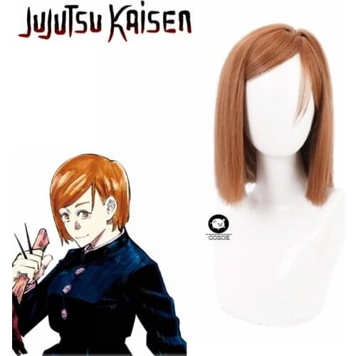 Anime Cosplay Jujutsu Kaisen Cosplay Nobara Kugisa Wig Jujutsu Kaisen Nobara Kugisaki Costume Wig