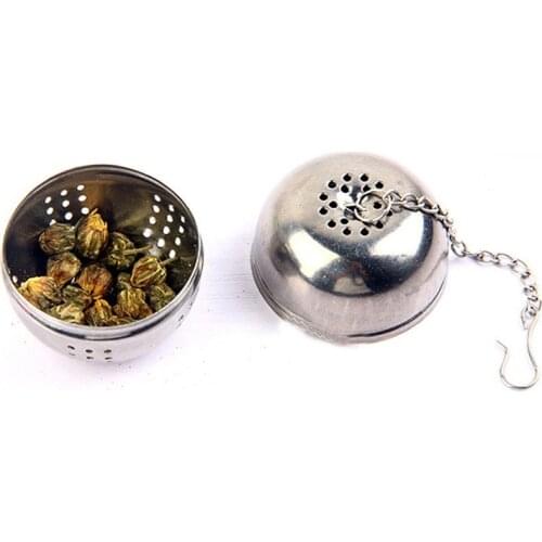 1pcs Tea Infuser Stainless Steel Sphere Mesh Tea Healthy Intense Flavor Reusable Tea bag Tea&Coffee Strainer Measure Swirl Steep