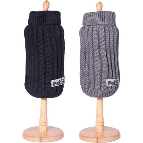 Winter Pet Dog Sweater Warm Cat Clothing Knitted Puppy Clothes Chihuahua Dogs Teddy French Bulldog Vest Clothes