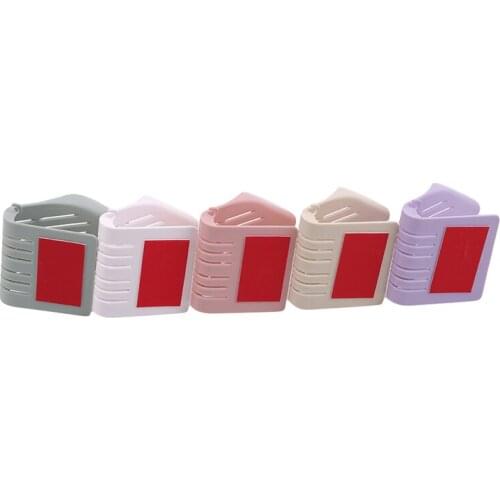 1pc Drain Soap Case Suction Dish Organizer Storage Box Plastic Tray Holder Wall Mounted Box Punch Free Bathroom Supplies