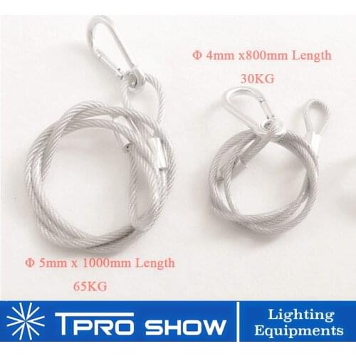 10pcs Safety Rope Steel Wire Stage Light Security Safety Hook Light Accessories Cables For LED Par Light Moving Head DJ Stand