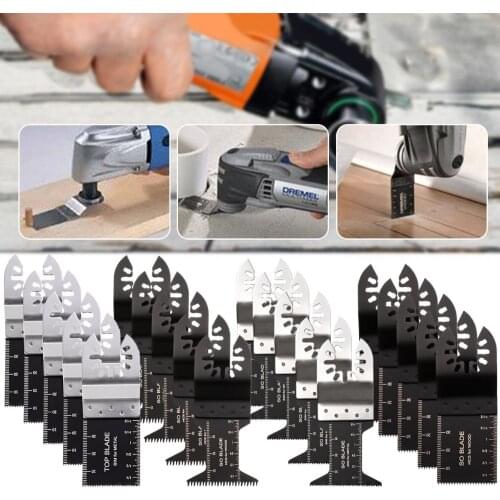 20Pcs/Set Oscillating Multi Tool Saw Blade For Fein Bosch Multimaster Makita Bosch Cutting Wood Tools For Renovator Power Blades