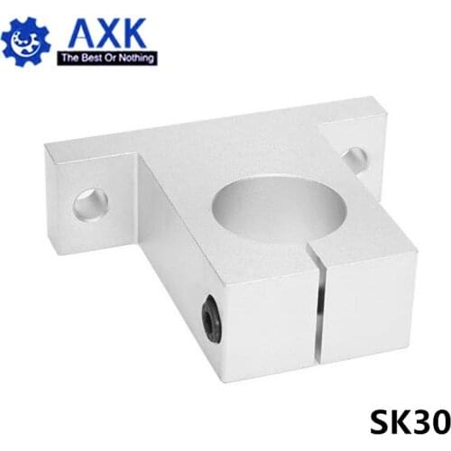 4pcs/lot SK30 30mm linear bearing rail shaft support XYZ Table CNC Router SH30A