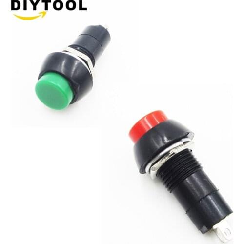 5Pcs PBS-11A PBS-11B plastic ON OFF latching off-(on) Momentary push button switch 2pin