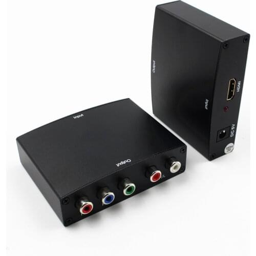 HDMI to YPbPr + R / L audio converter converts digital signals to HDMI for YPbPr analog video and R / L audio