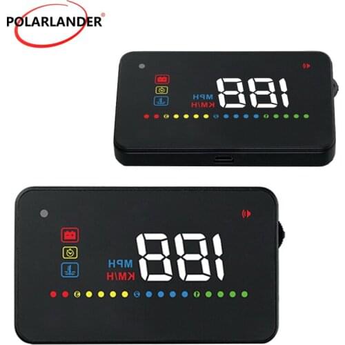 Car HUD display A200 Projector Windshield 3.5 inch OBD2 Smart Speedometers km/h MPH Voltage alarm Head Up Display