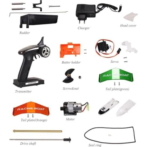 Free Shipping FEILUN FT009 Racing Boat Spare Parts Motor/Drive Shaft/Propeller Screw/Speed Controller/Steering Servo/Rudder