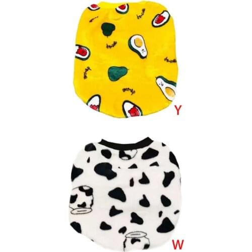 Cow Costume Pet Dog Cloth Dog Pullover Clothes Puppy Doggy Sleeping Apparel Cows Outfits Avacoda Pattern Outfit Coat Pullover