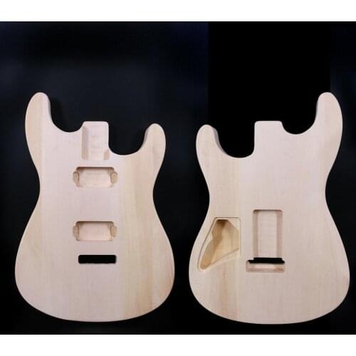 Diy Electric Guitar Body HH Bass wood Guitar Bodies Unfinished