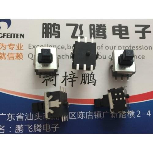 1PCS U.S. C&k PVB6EE300NSLFS SMD dual-row 6-pin self-locking switch Press the power button Two-way conversion switch