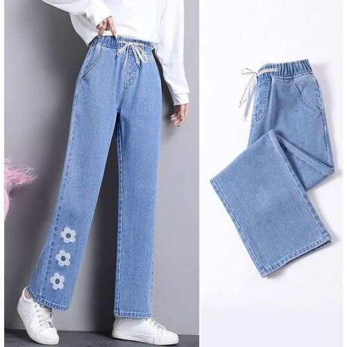 Jeans Women Spring and Autumn Loose Straight Wide Leg Pants Womens Pants Loose Jeans Mom Jeans Jeans High Waist