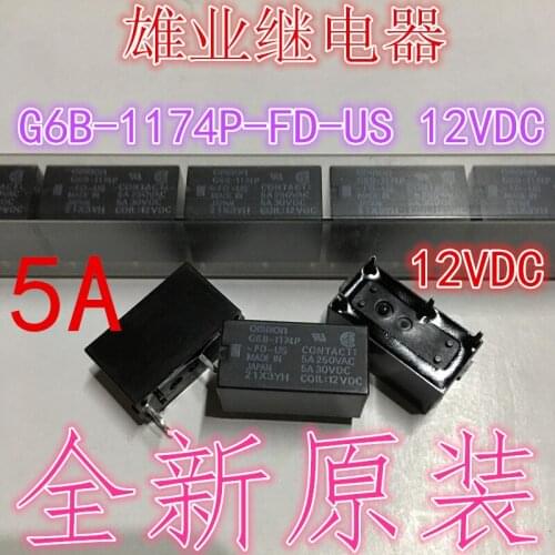 G6B-1174P-FD-US-12VDC 4PIN 5A a group of normally open
