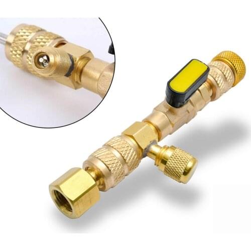 Valve Core Removal Installer Tool Refrigerant Spool Replacement 1/4" 5/16" Port Air Conditioner Car Repair Tool