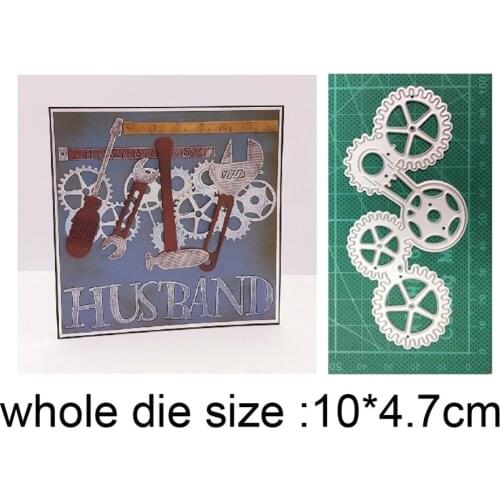 Metal cutting dies cut die mold spanner wrench gear frame decoration Scrapbook paper craft knife mould blade punch stencils dies