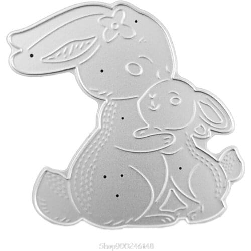 Rabbit Bunny Metal Cutting Dies Stencil Scrapbooking DIY Album Stamp Paper Card Embossing Decoration Ja11 21 Dropship