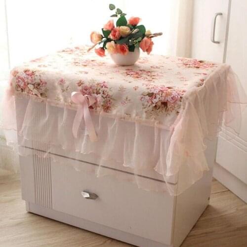 Fashion Home Decoration Square Lace Tablecloths Dust-proof Cover Printed Pastoral Cover Dust-proof Lace Table Cloths 75*80cm