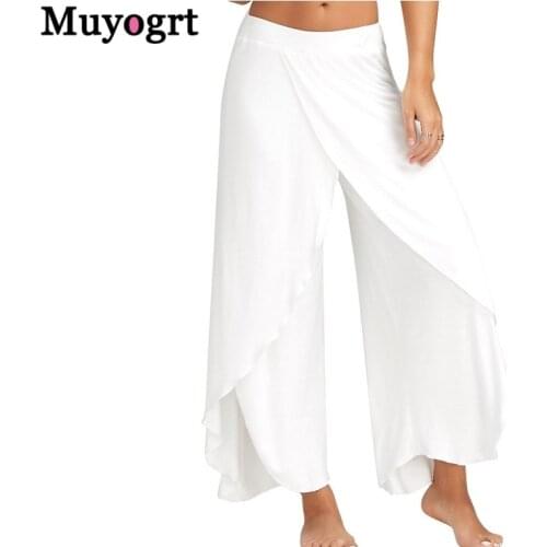 Muyogrt Women's Wide Trousers