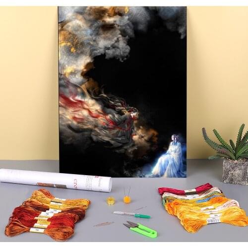 Mo Dao Zu Shi Printed Canvas 11CT Cross-Stitch Kit Embroidery DMC Threads Handicraft Craft Hobby Handmade Different Promotions