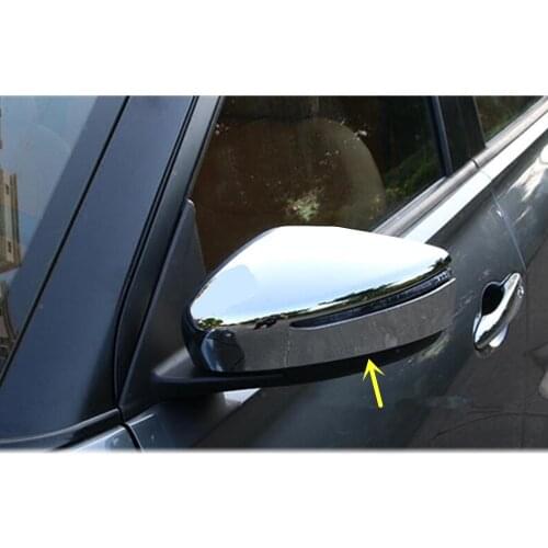 Car Decoration Back Rear View Rearview Side Door Mirror Cover Stick Trim Frame 2pcs For Nissan Kicks 2017 2018 2019 2020