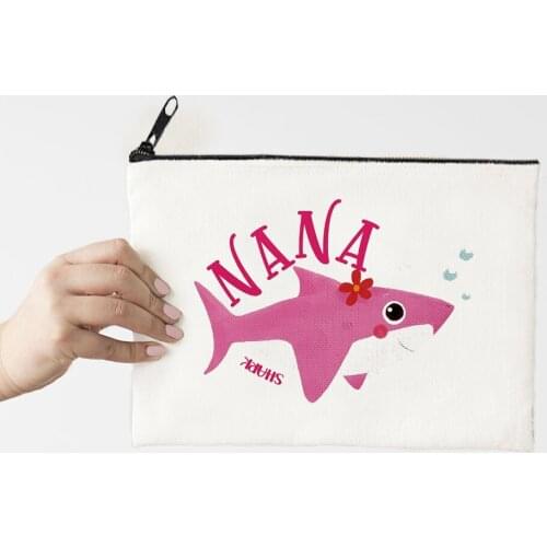 Teacher Makeup Bag Pencil Pouch Preschool Elementary High School Graduation Teachers' Day Best Gift Back To School Shark Print