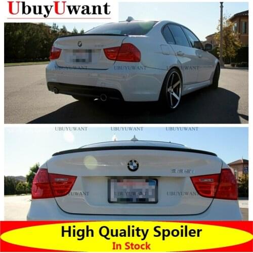 UBUYWUANT For BMW E90 3 Series M Style ABS /Carbon Color Rear Trunk Wing Spoiler 2005 2006 2007 2008 2009 2010 2011 For Bmw E90