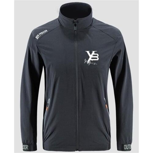 Yohji Yamamoto 3y Bomber Slim Sport Street Windbreaker Zipper Thin Jacket Mens Casual Front Printing Jacket Asian Size