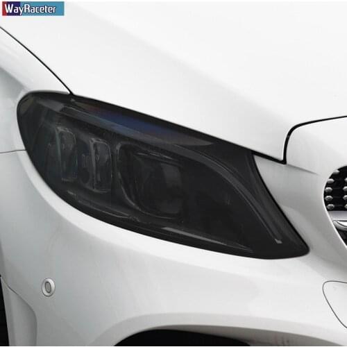 Car Headlight Protective Film Transparent Black TPU Sticker For Mercedes Benz W177 W205 W212 W213 X253 X156 X167 X166 Accessorie