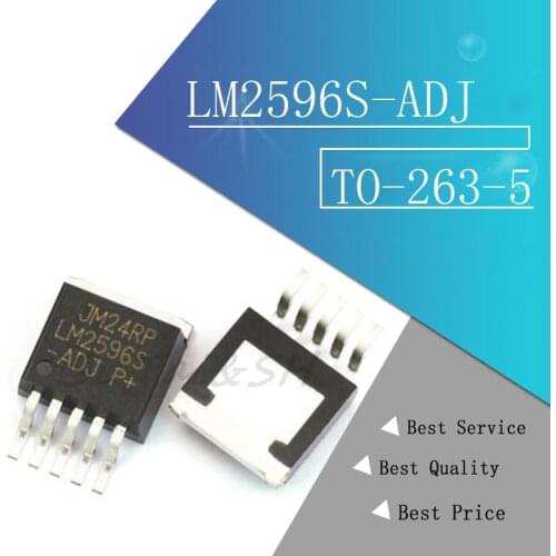 10PCS LM2596S-ADJ IC TO-263-5 LM2596S 2596