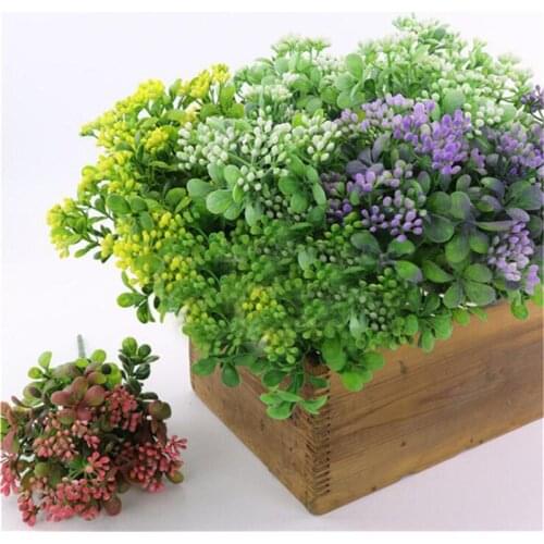 2Pcs/set Artificial Milan Fruit Holding Flowers For Wedding Home Decor DIY Craft Gift Bride Wreath Scrapbooking Fake Flower