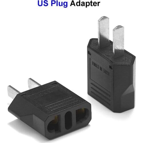 2pcs US Japan CN Plug Adapter European EU To US American China Power Travel Adapter Electric Plug AC Charger EU to CN Socket