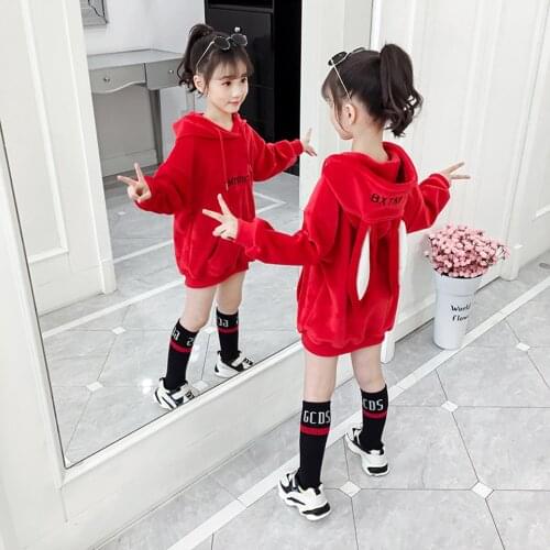 2019 Winter Coat Toddler Baby Kids Boy Girl Clothes Hooded Cartoon 3D Ear Hoodie Sweatshirt Tops Clothes roupa infanti