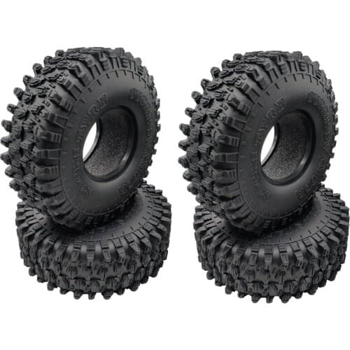 4PCS 120MM 1.9 Rubber Rocks Tyres Wheel Tires for 1/10 RC Rock Crawler Axial SCX10 90046 AXI03007 Traxxas TRX4 D90 TF2