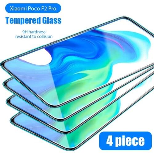 4Pcs Tempered Glass for Xiaomi Mi 9T 11i A2 A3 Note 10T Pro Lite 5G Protective Glass For Poco F2 F3 M2 M3 X2 X3 GT NFC Protector