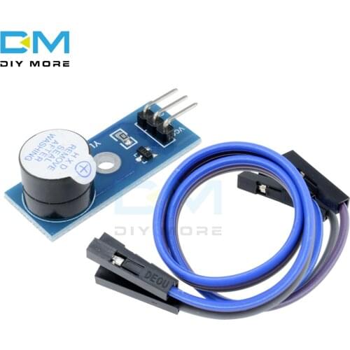 Active Buzzer Alarm Sensor Beep Diy Kit Electronic PCB Board Module For Arduino Smart Car 3.3v-5V MCU IO Port With Dupont Line