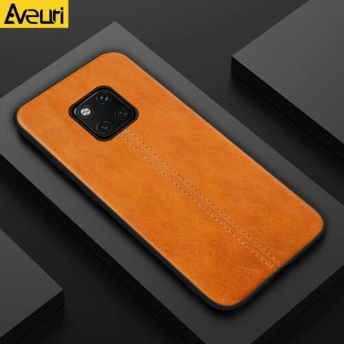 Aveuri Luxury PU Leather Case For Huawei 20 Pro 20X Coque 360 Protection Silicone Back Cover Phone Case For Huawei Mate 10 Pro