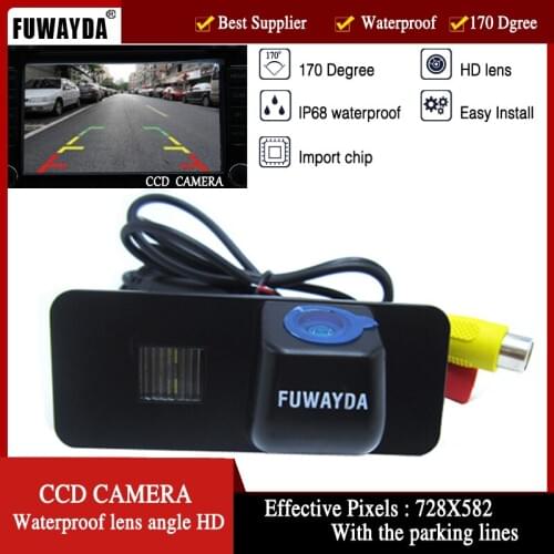 FUWAYDA Car Rear View camera 170 Degree Wide Viewing Angle Reverse car Camera FOR VW GOLF4 5 6 MK4 MK5 EOS LUPO BEETLE Superb