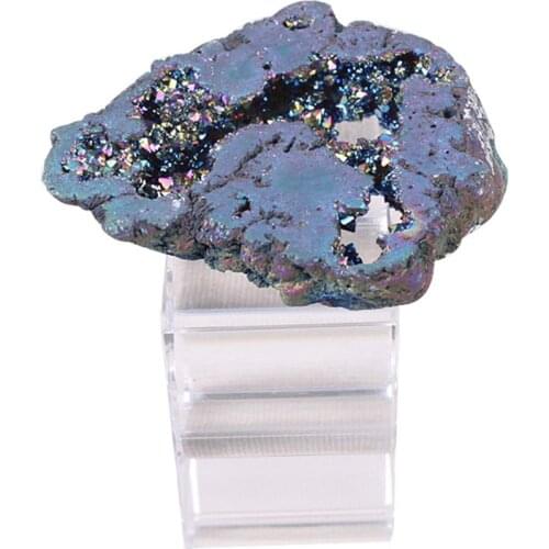 1pc Napkin Holder Wedding Napkin Rings Natural Geode Agates Slice Stone For Dinner Christmas Table Decoration