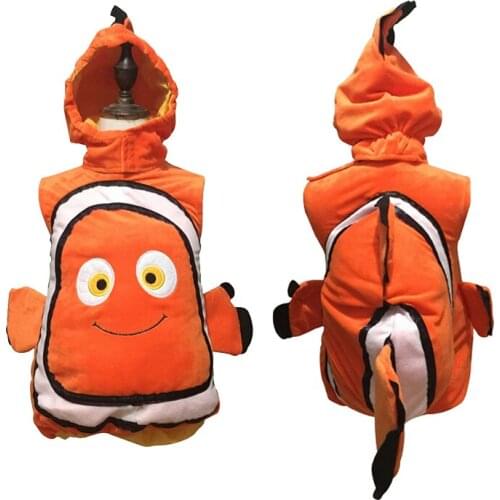 Halloween Anime Classic Movie Clown Baby Fish Attached Mask Cute Child Cosplay Costume Christmas Children Party Play Dress