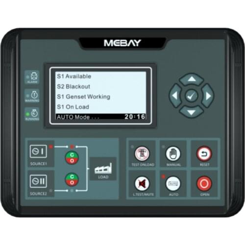 ATS Controller ATS520 With Mains Frequency Display