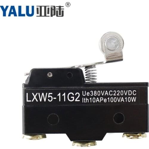 Short Hinge Roller Lever 1NO 1NC 1Com Micro Switch 3A AC 380V DC 220V 3 Screw Terminal Limit Switch Momentary LXW5-11G2