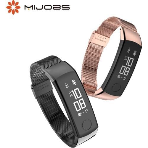 Strap for Honor Band 3 Wristband Stainless Steel Metal Bracelets for Huawei Honor Band 4 Watch Band for Honor Band 5 Wrist Strap
