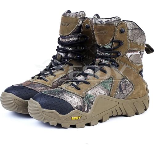 Mens Outdoor Sports Camping Camouflage Hiking High Shoes Military Training Hunting Climbing Waterproof Tactical Assault Boots