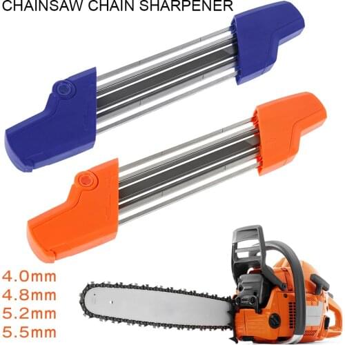 2 In 1Easy File Chainsaw Chain Sharpener 4.0/4.8/5.2/5.5mm Saw Teeth Set Fast Sharpening Files Chain Sharpener Accessories Tool
