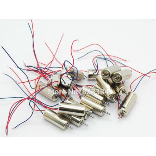 Low price 50pcs 7x16mm DC Coreless Motor shaft Dia 1mm 4.2V 120mA 46500RPM High speed motor RC Helicopters Motor