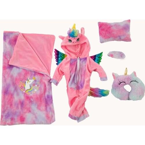 New Pony Suit 6pcs/set Fit 17inch 43cm Doll Clothes Born Baby Suit For Baby Birthday Festival Gift